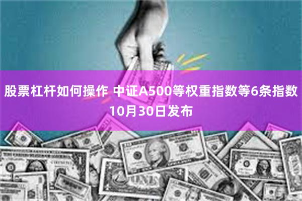 股票杠杆如何操作 中证A500等权重指数等6条指数10月30